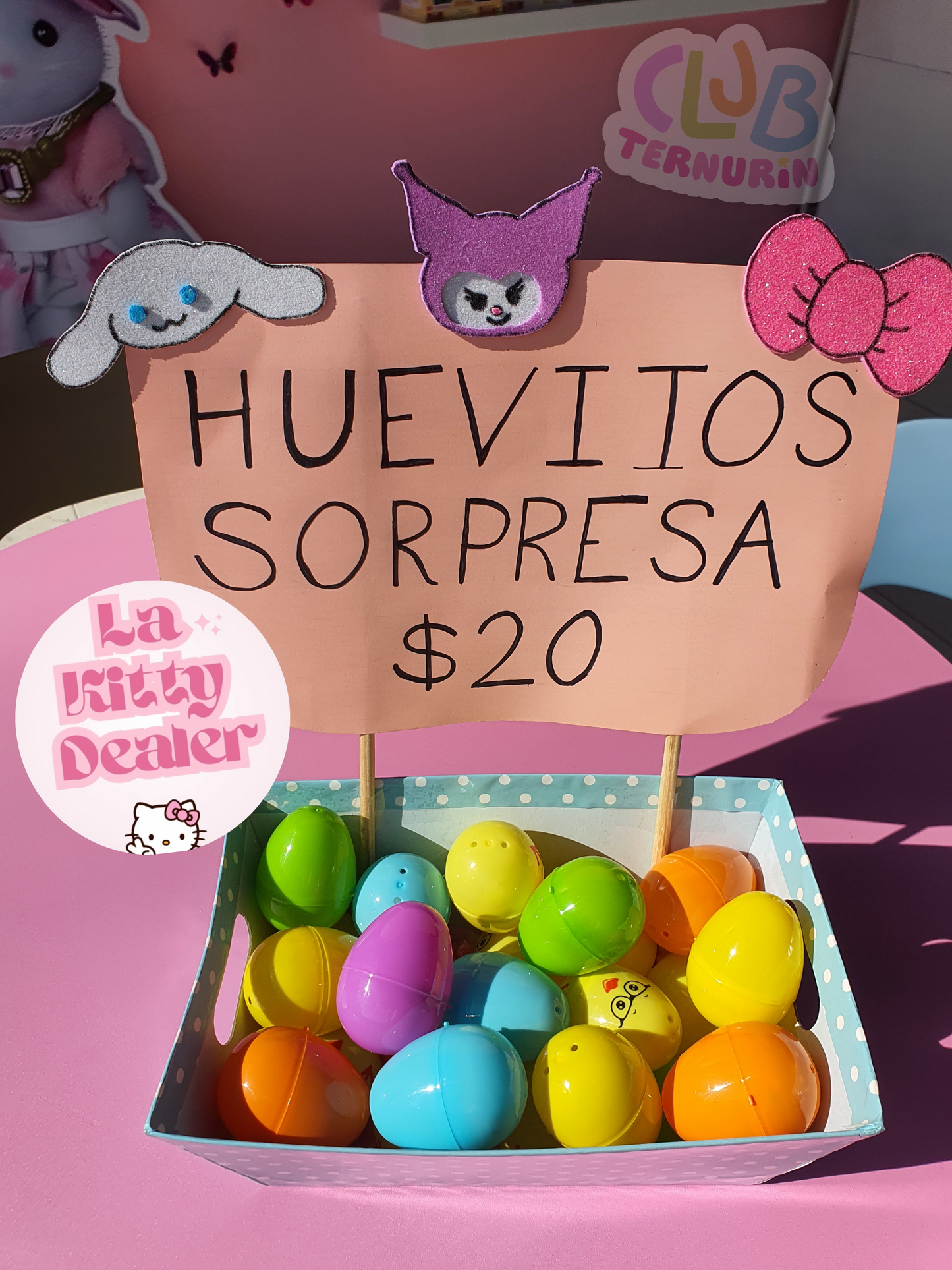 Huevitos con sorpresa de Sanrio