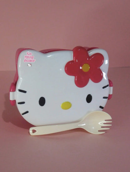 Tupper con tenedor/cuchara de Hello Kitty